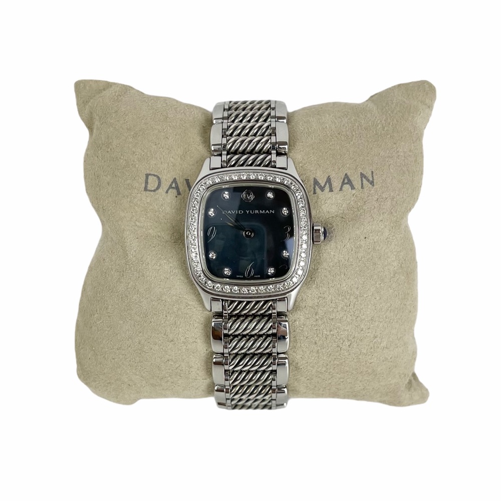 David Yurman Thoroughbred Diamond Black MOP Watch